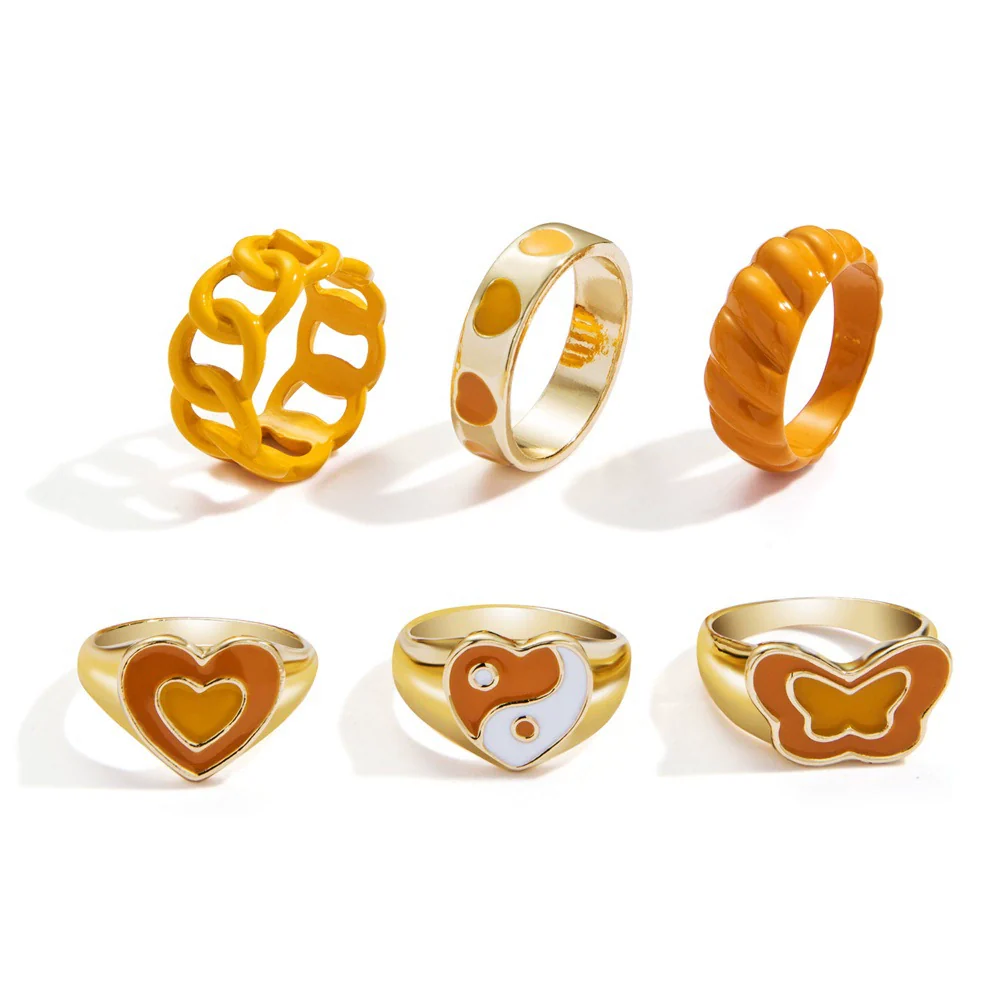Jewelry Ring Alloy Geometric Electroplating Personality Open Ring For Men - Image 36