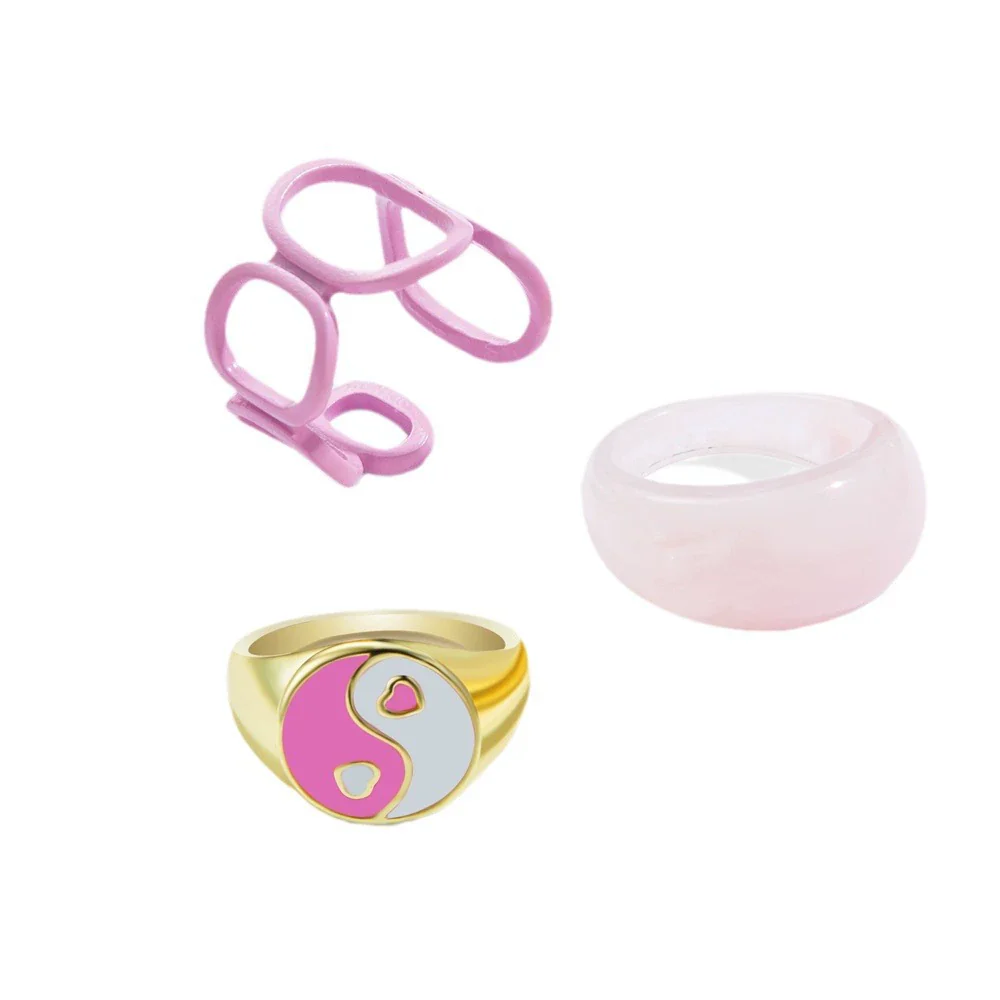 Jewelry Ring Alloy Geometric Electroplating Personality Open Ring For Men - Image 5