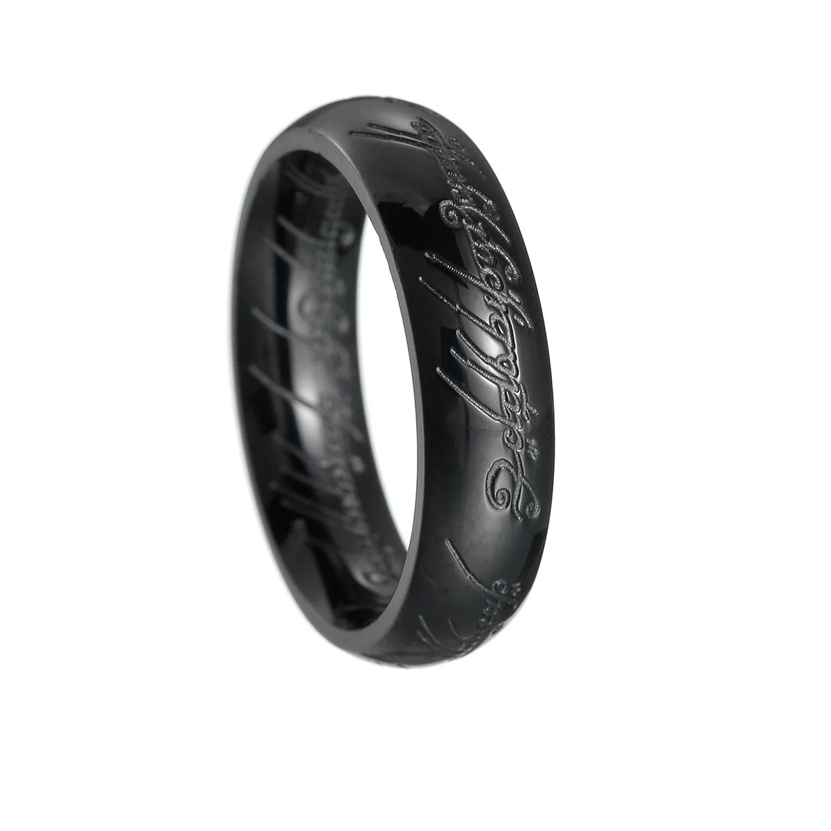 Jewelry Ring Titanium Steel With Letters Numbers Text Vacuum Plating Unisex - Image 8