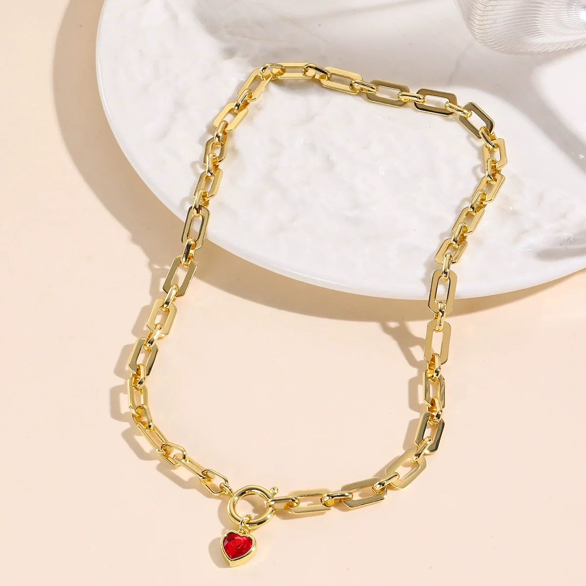 Jewelry Set Hiphop Style Ot Buckle Imitation Pearls Turquoise Heart Water Drop Bell Electroplating - Image 3
