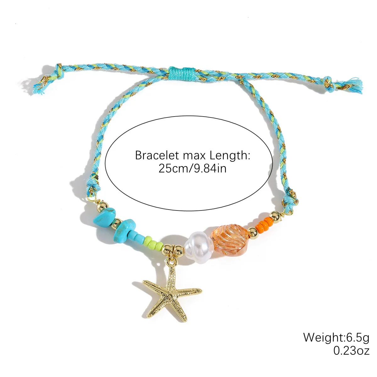 Jewelry Shell Starfish Ceramic Small Fish Pendant Hand Knitted Minimalist Women's Clavicle Chain Necklace - Image 17