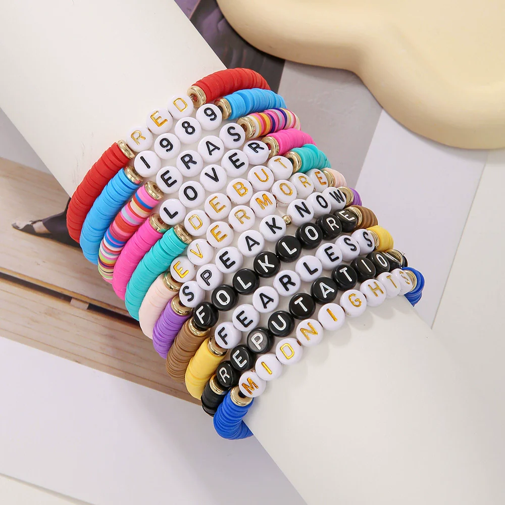 Jewelry Soft Pottery Geometric Handmade Bracelet - Image 3