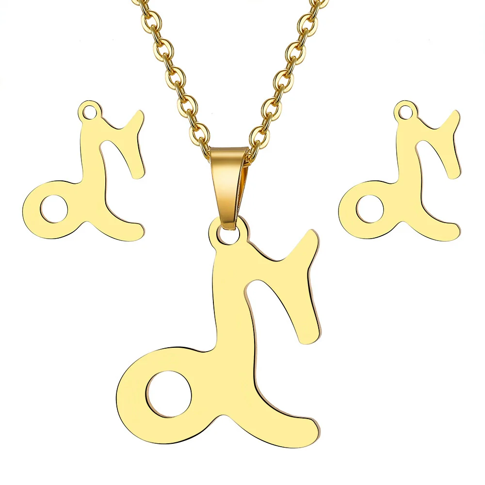 Jewelry Stainless Steel Alloy Constellation Zodiac Pendant Necklace For Women - Image 14