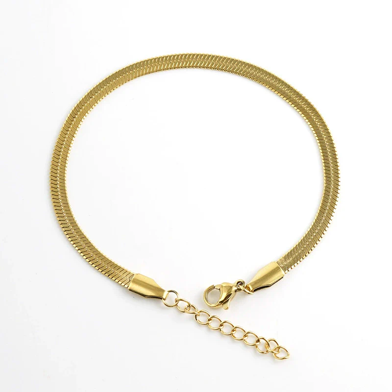 Jewelry 316L Stainless Steel Geometric Blade Chain Bracelet Electroplated Unisex Retro Hiphop Style - Image 7