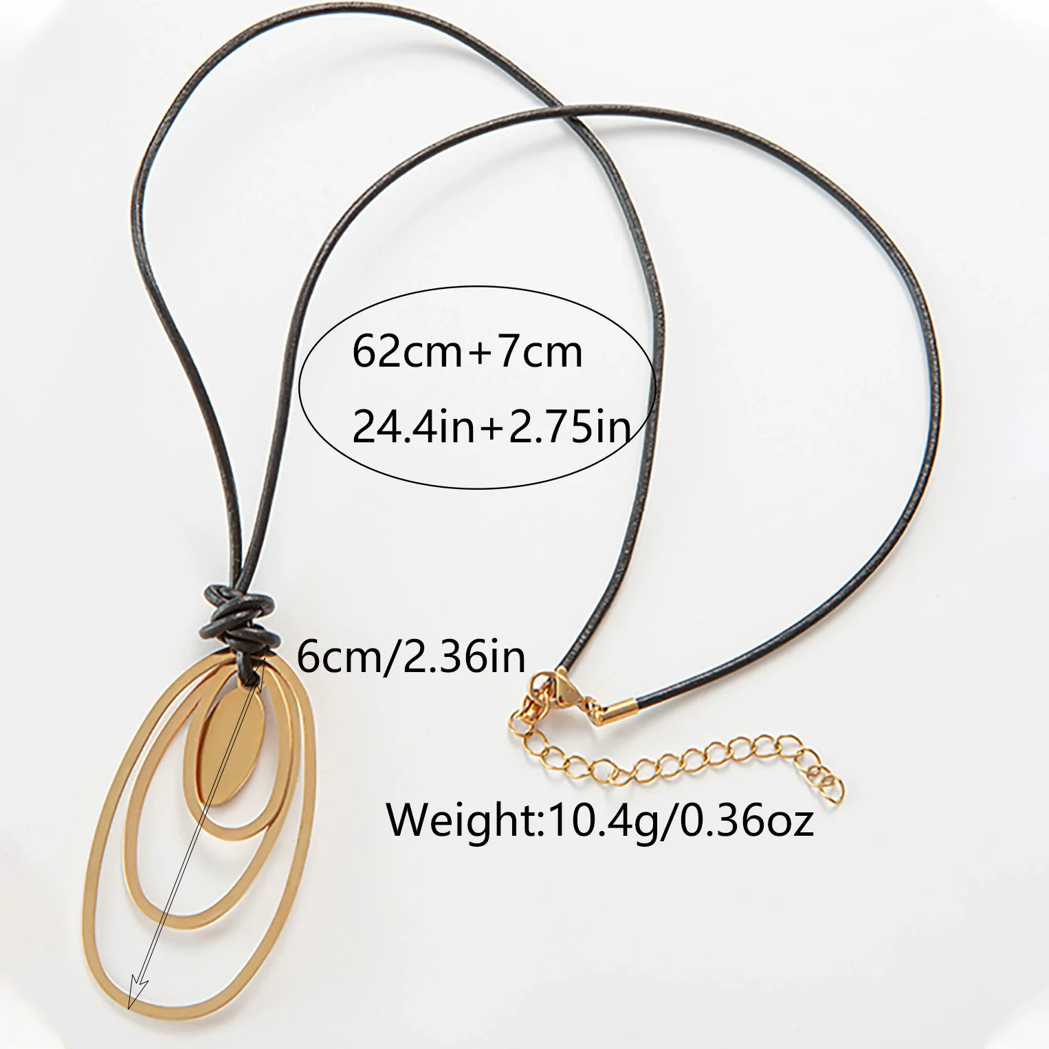 Jewelry Stainless Steel Geometric Pendant Necklace Electroplating - Image 7