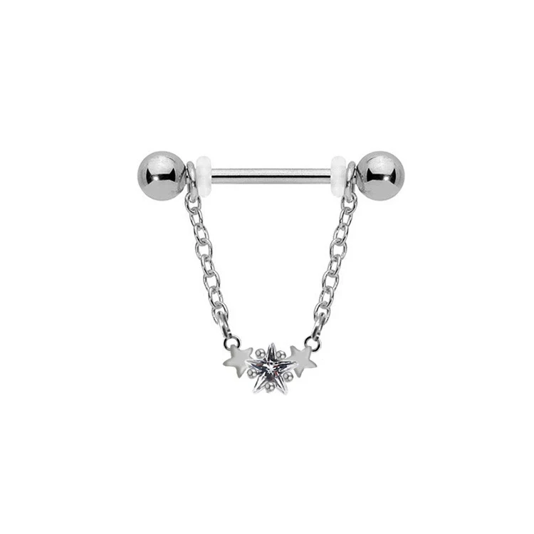 Jewelry Stainless Steel Heartshaped Mushroom Rose Breast Ring With Rhinestones Electroplating Animal Zodiac Style - Image 9