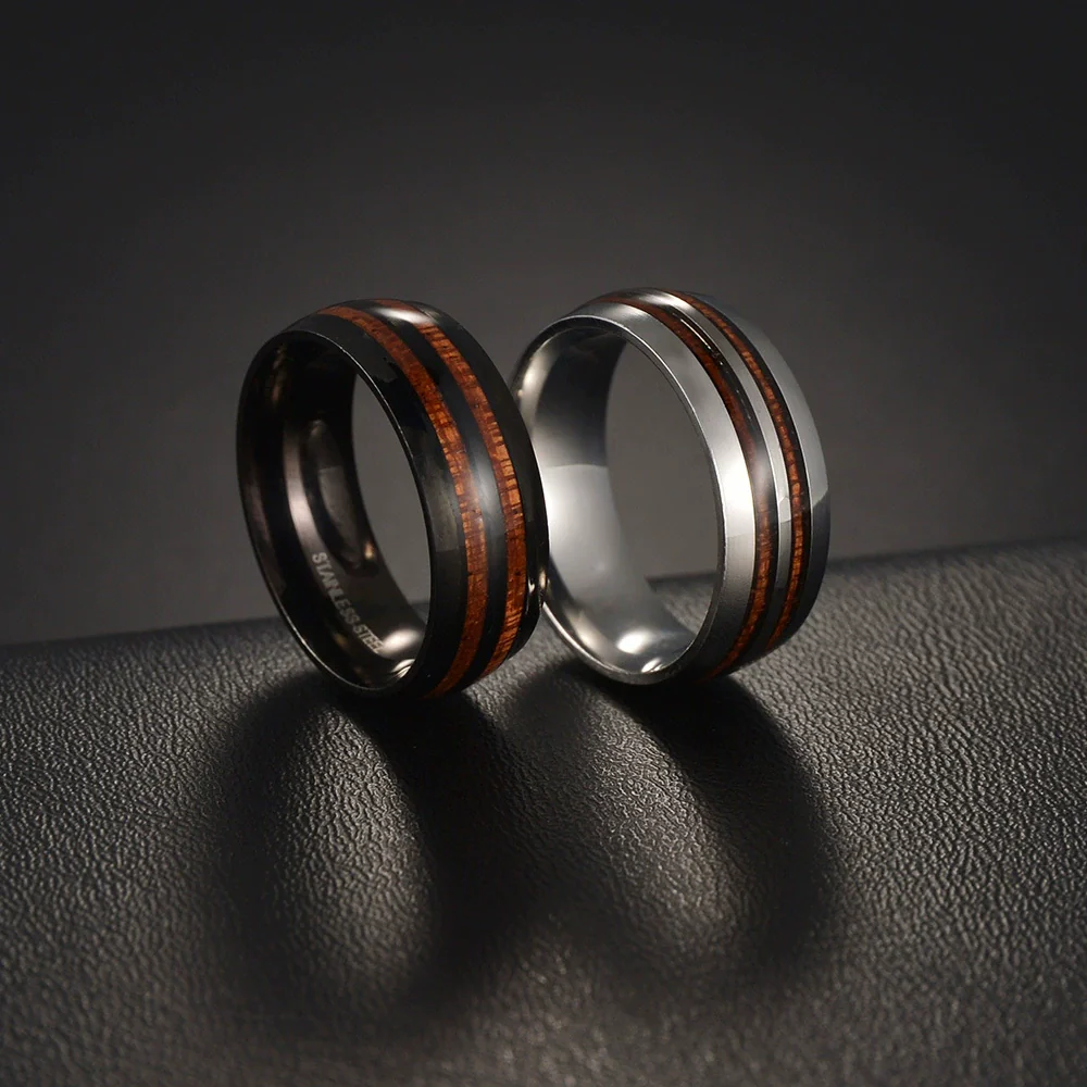 Jewelry Stainless Steel Unisex Ring Geometric Dripping Glue - Image 3