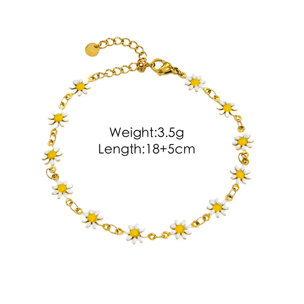 Jewelry Titanium Steel And Stainless Steel With Geometric And Floral Patterns Dripping Oil Handmade Chain - Image 11