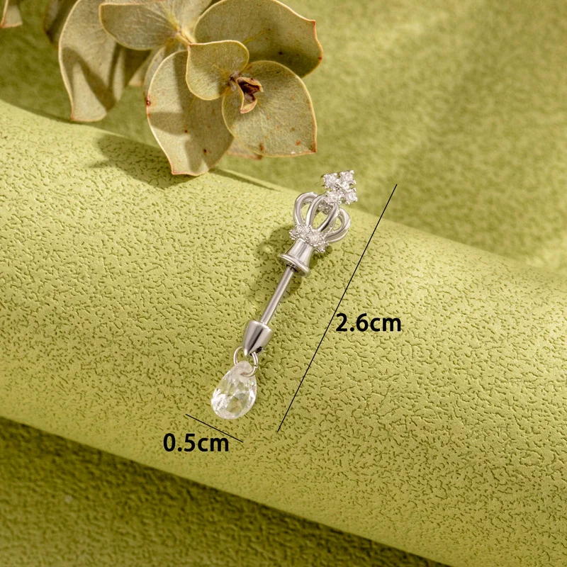 Jewelry Titanium Steel Crown Shape Electroplated For Women - Image 6