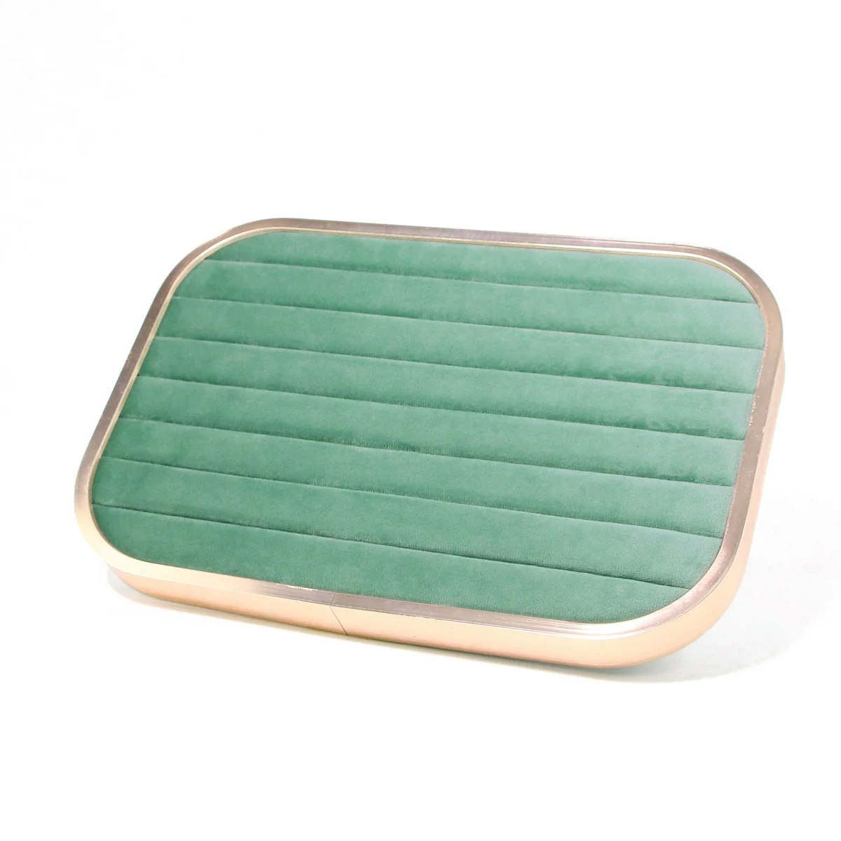 Jewelry Tray Aluminum Alloy Solid Wood Geometric Splicing High Sense Jewelry Storage Rack - Image 8