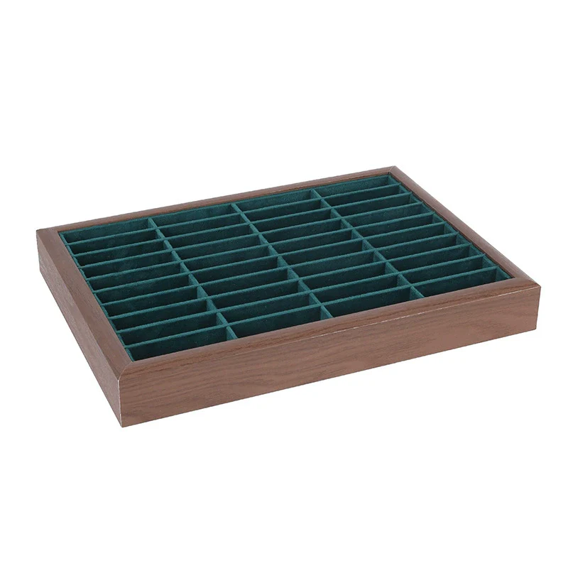 Jewelry Tray Density Board Sticker And Flannel Material Square Shape Splicing Craft Highend Style - Image 4