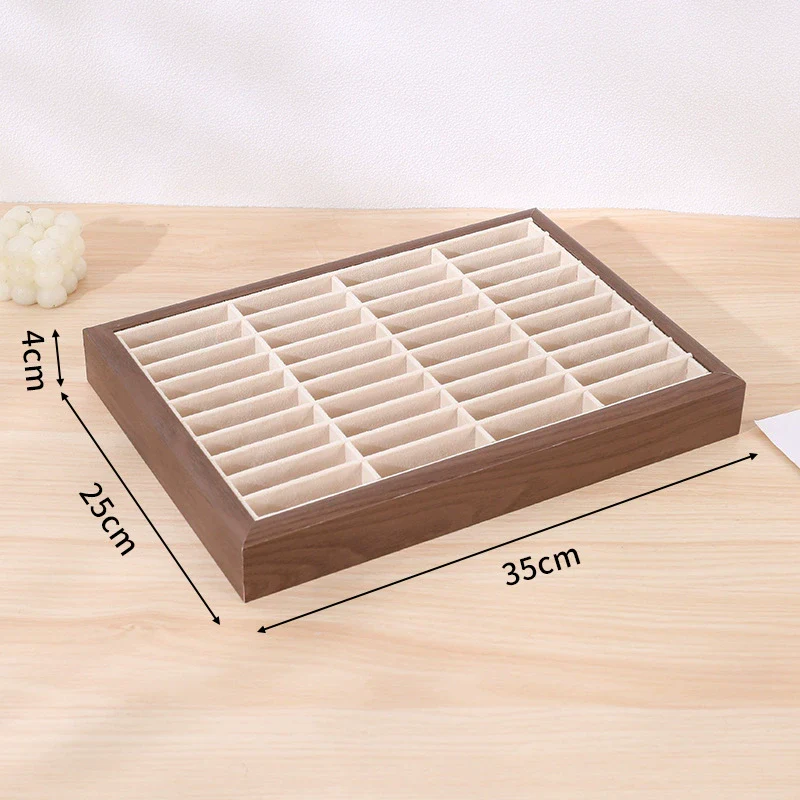 Jewelry Tray Density Board Sticker And Flannel Material Square Shape Splicing Craft Highend Style - Image 5