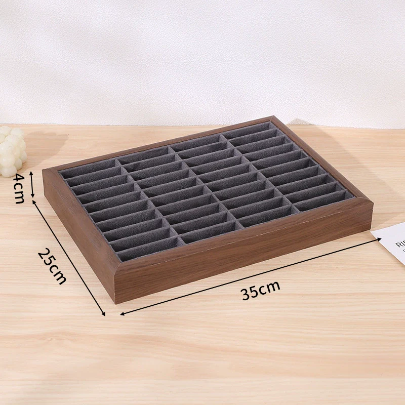 Jewelry Tray Density Board Sticker And Flannel Material Square Shape Splicing Craft Highend Style - Image 6