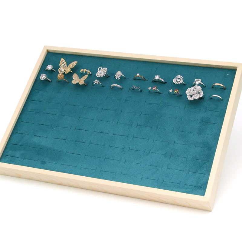Jewelry Tray Solid Wood Geometric Artistic Style For Ring Earrings Necklace Bracelet Storage And Display - Image 7