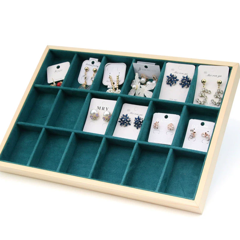 Jewelry Tray Solid Wood Geometric Artistic Style For Ring Earrings Necklace Bracelet Storage And Display - Image 9