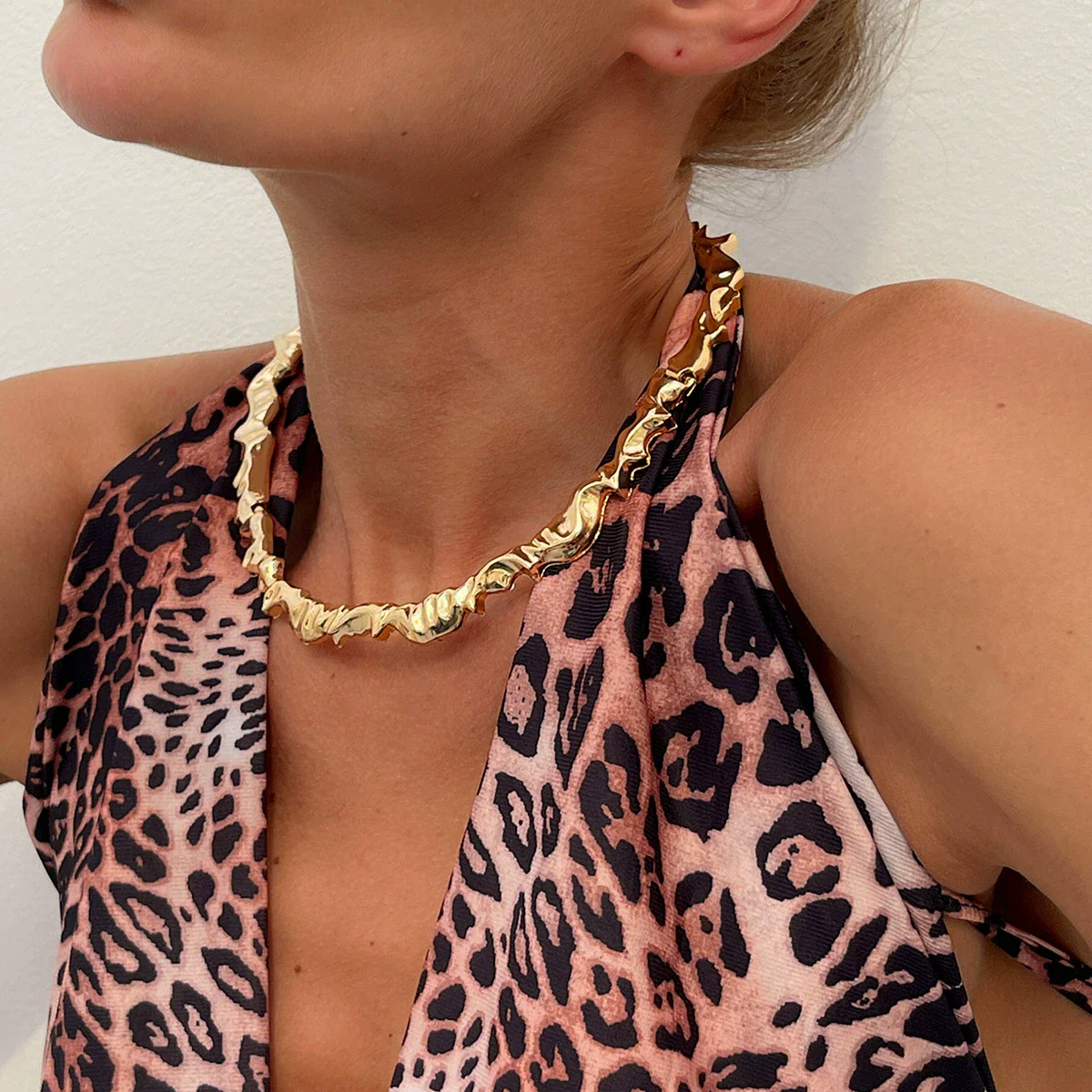 Jewelry Zinc Alloy Geometric Retro Electroplated Choker Necklace - Image 6