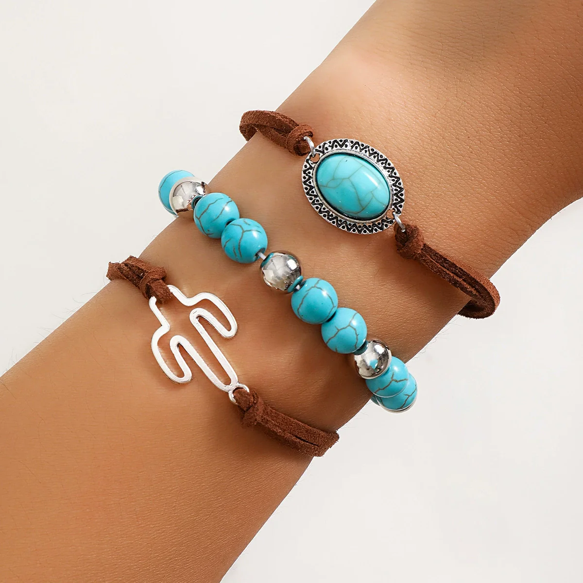 Jewelry Zinc Alloy Handmade Animals Zodiac Plant Flowers Handwoven Bracelet - Image 2