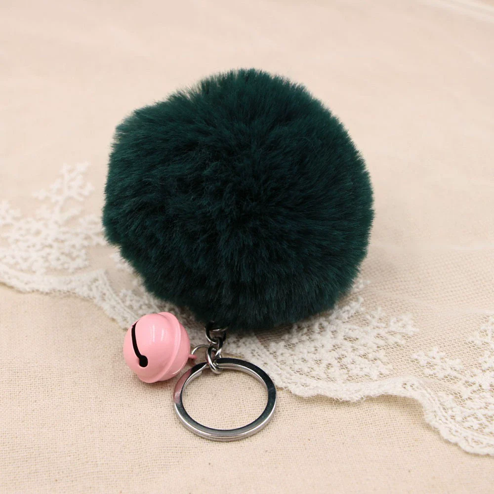 Key Chain Fur Ball Rex Rabbit Fur Kitty Animated Protagonist Metal Electroplated Car Hanging Ornament - Image 28