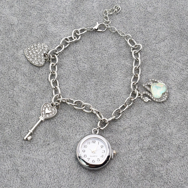 Ladies Alloy Bracelet Watch Round Dial Leisure Style - Image 2