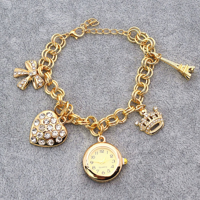 Ladies Alloy Bracelet Watch Round Dial Leisure Style - Image 3