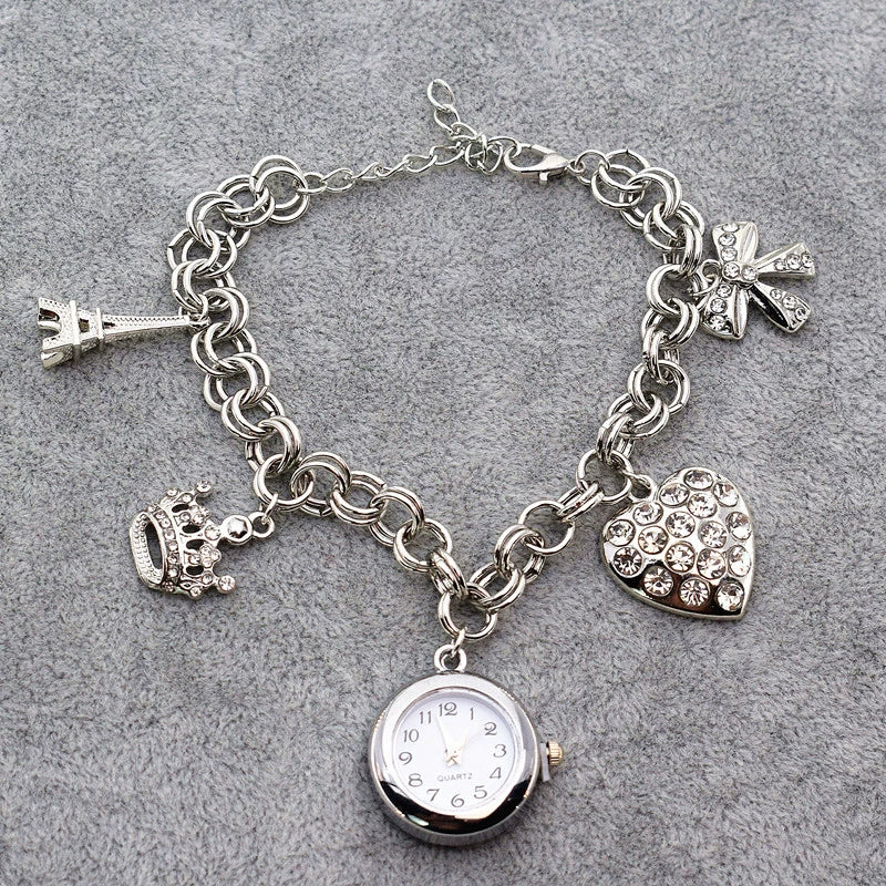 Ladies Alloy Bracelet Watch Round Dial Leisure Style - Image 4