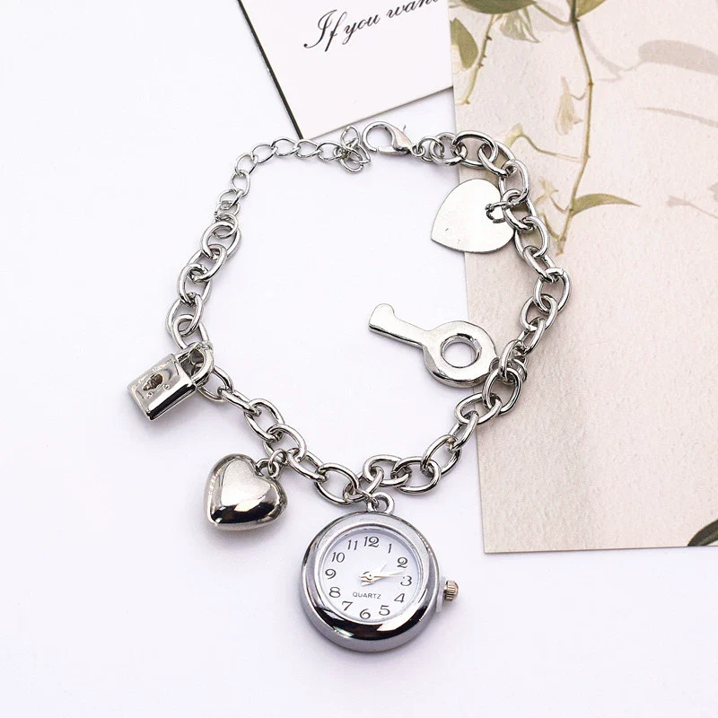 Ladies Alloy Bracelet Watch Round Dial Leisure Style - Image 5
