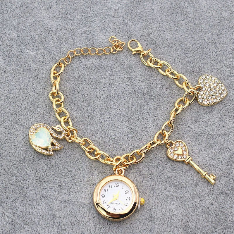 Ladies Alloy Bracelet Watch Round Dial Leisure Style - Image 7