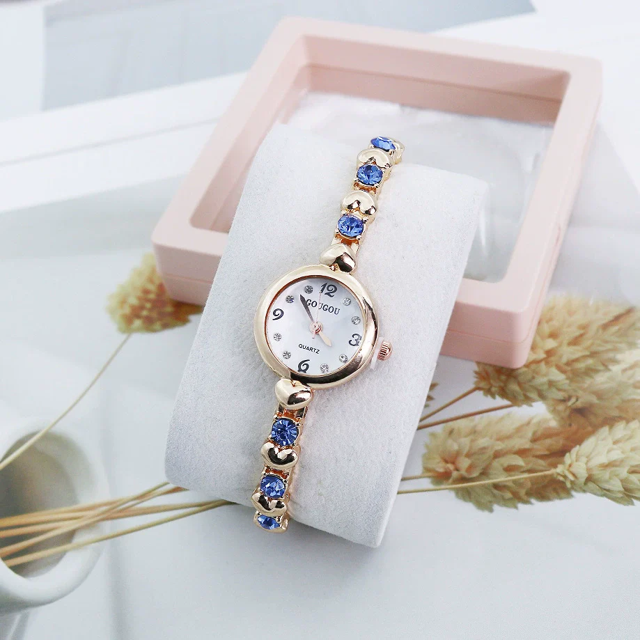 Ladies Alloy Bracelet Watch With Round Dial Casual Style - Image 3