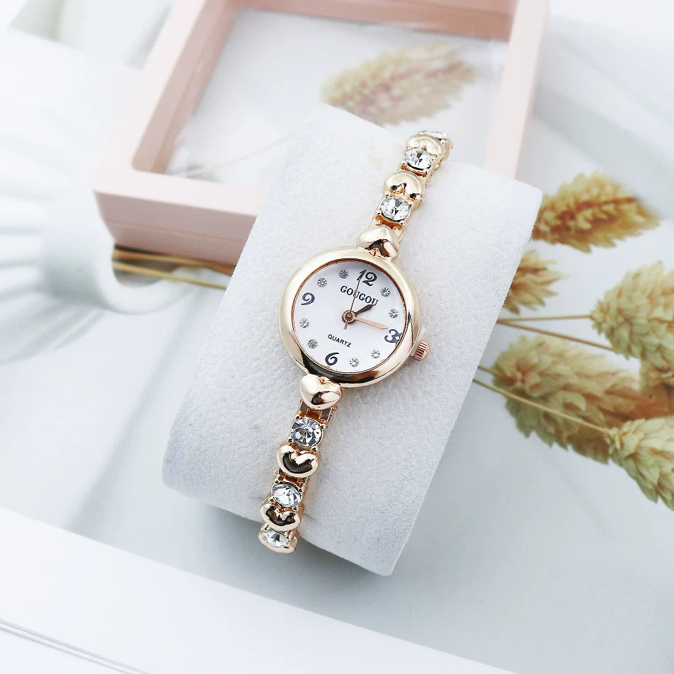 Ladies Alloy Bracelet Watch With Round Dial Casual Style - Image 6