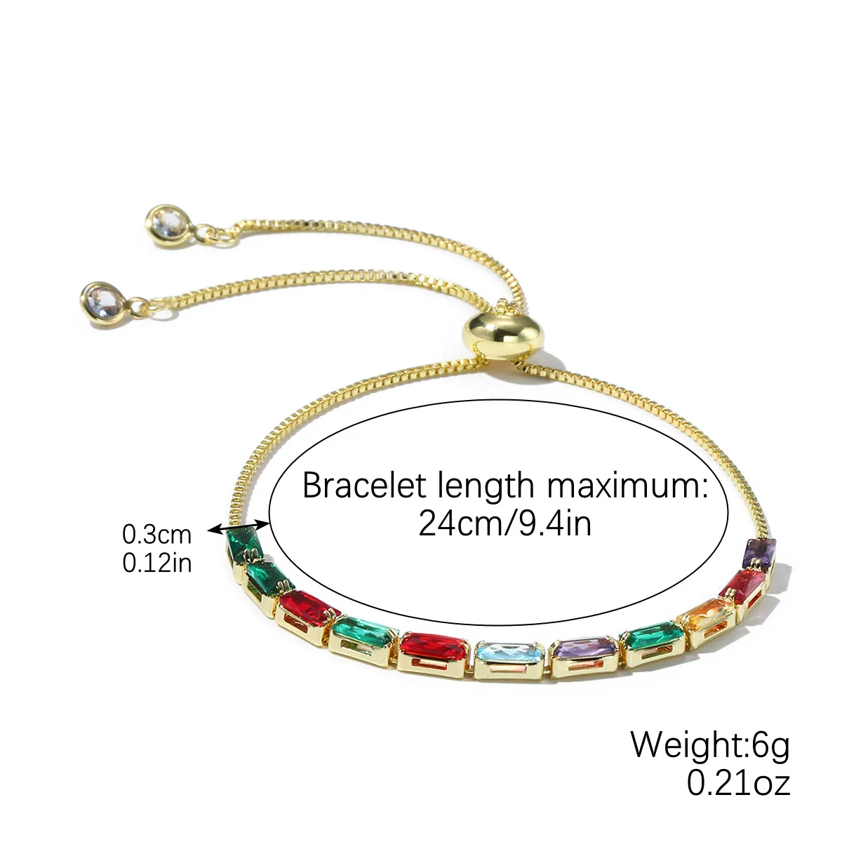 Ladies Alloy Demon Eye Pull Bracelet With Geometric Pattern And Electroplating Treatment - Image 11