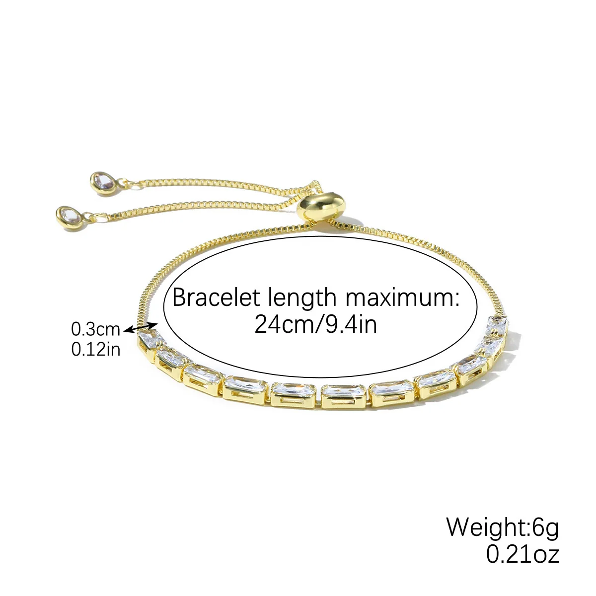 Ladies Alloy Demon Eye Pull Bracelet With Geometric Pattern And Electroplating Treatment - Image 12