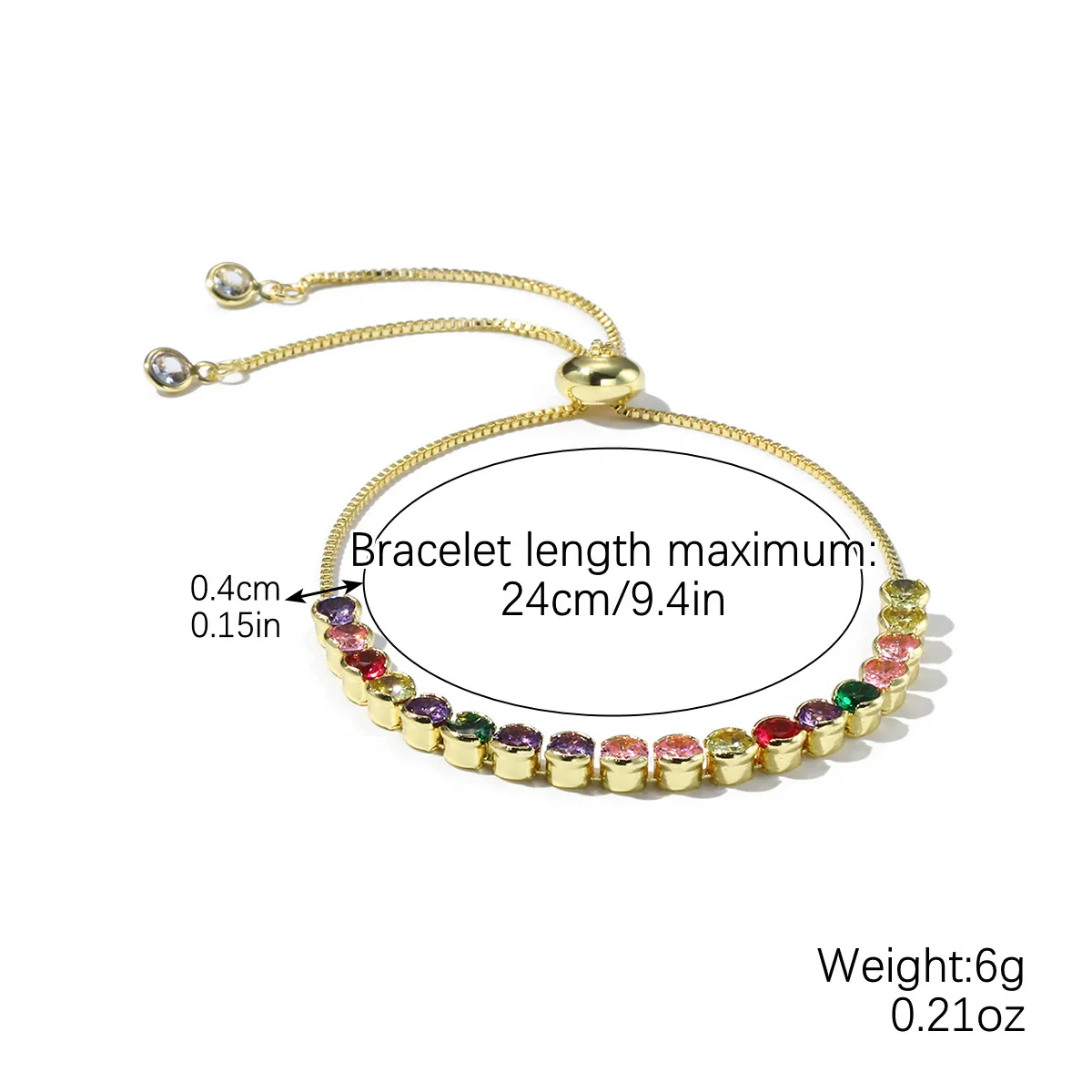 Ladies Alloy Demon Eye Pull Bracelet With Geometric Pattern And Electroplating Treatment - Image 13