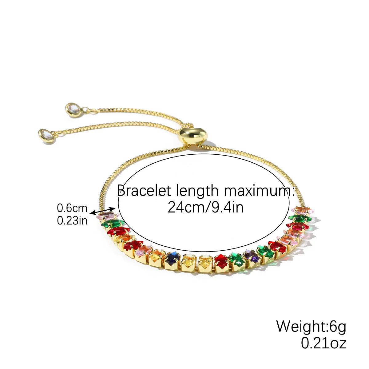 Ladies Alloy Demon Eye Pull Bracelet With Geometric Pattern And Electroplating Treatment - Image 14