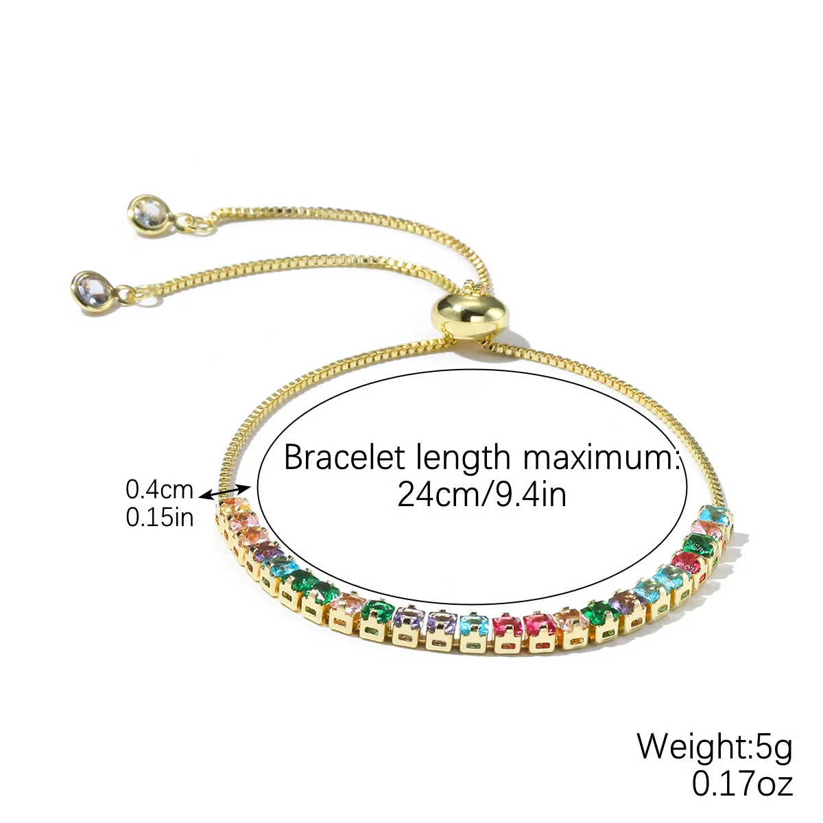Ladies Alloy Demon Eye Pull Bracelet With Geometric Pattern And Electroplating Treatment - Image 15