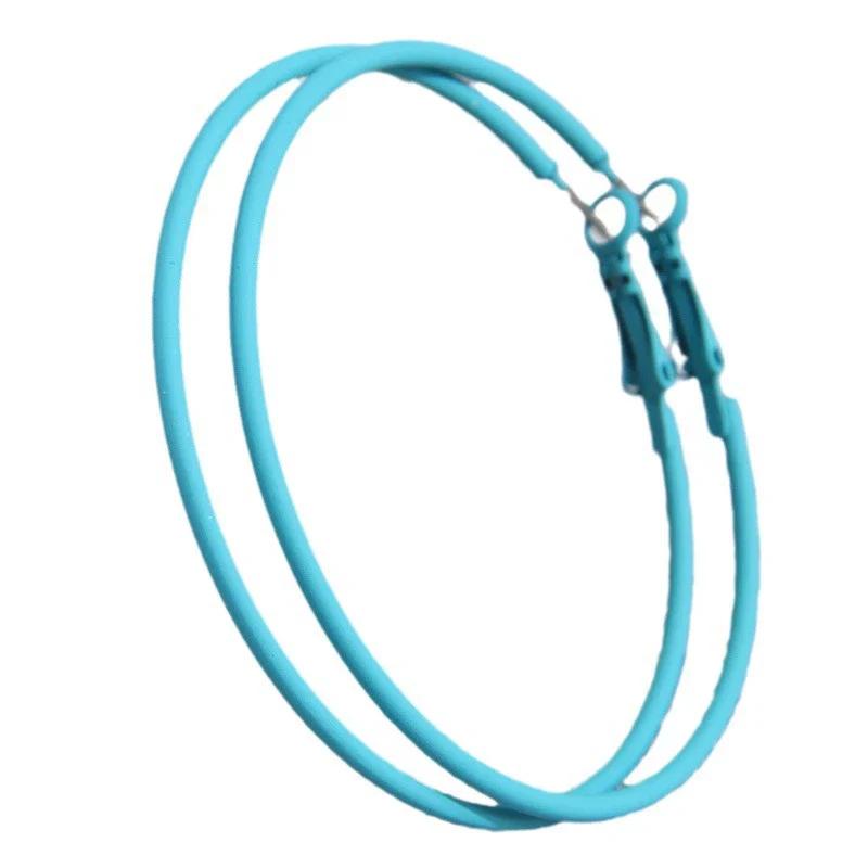 Ladies Alloy Earrings With Paint Treatment And Sweet Ol Style Circle Shape - Image 5