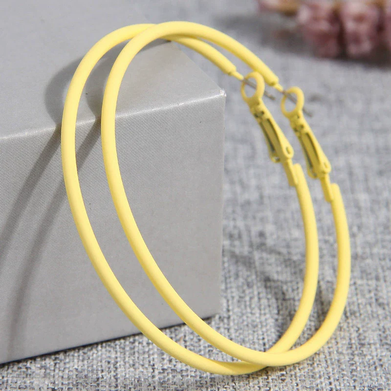 Ladies Alloy Earrings With Paint Treatment And Sweet Ol Style Circle Shape - Image 7