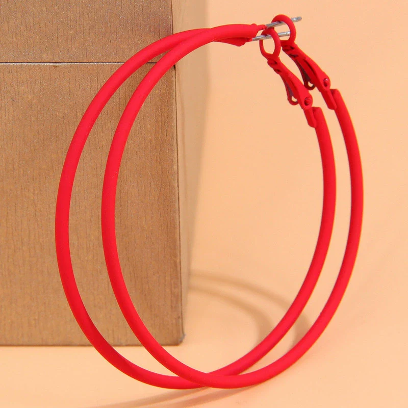 Ladies Alloy Earrings With Paint Treatment And Sweet Ol Style Circle Shape - Image 8