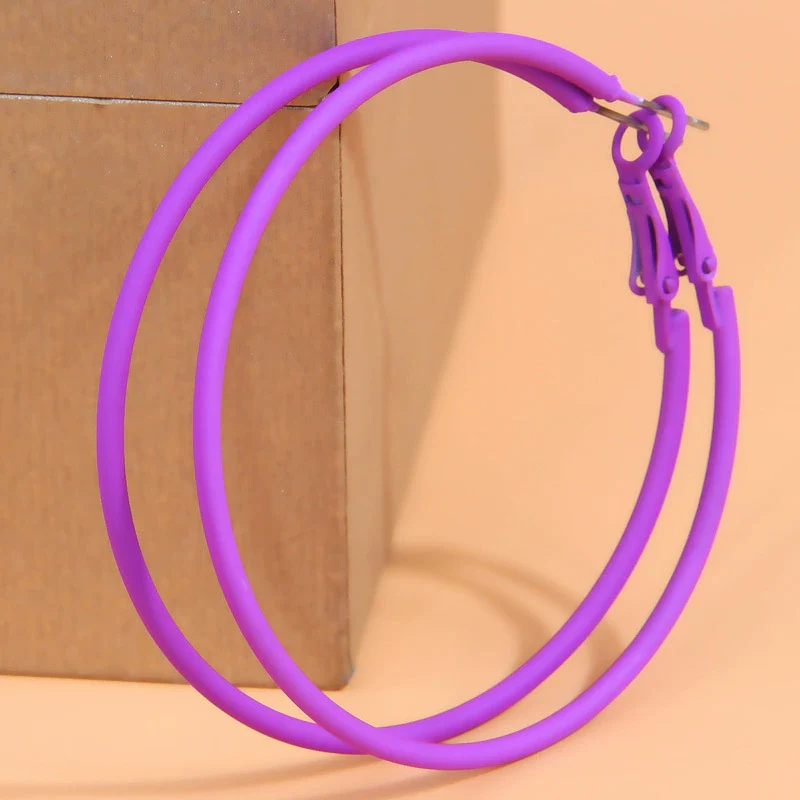 Ladies Alloy Earrings With Paint Treatment And Sweet Ol Style Circle Shape - Image 9