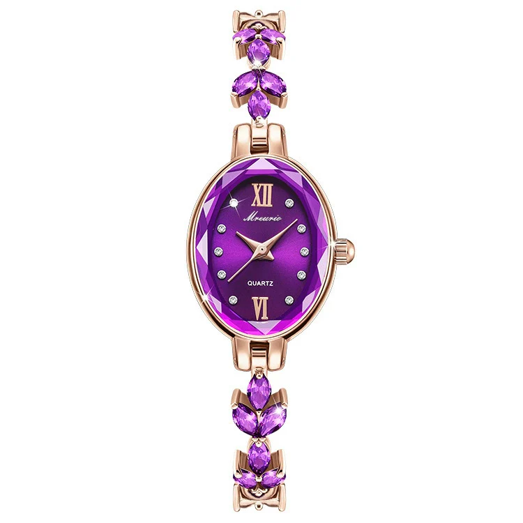 Ladies Alloy Oval Quartz Watch With Fashionable Style - Image 2