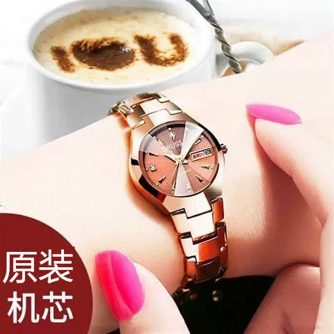 Ladies Alloy Round Dial Luminous Waterproof Leisure Watch - Image 5
