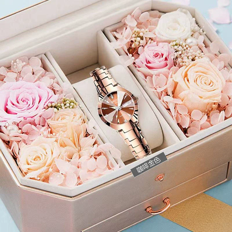 Ladies Alloy Round Dial Luminous Waterproof Leisure Watch - Image 6
