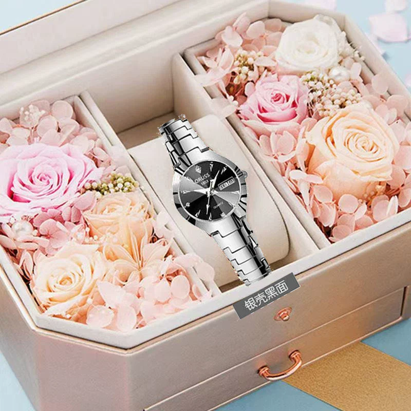 Ladies Alloy Round Dial Luminous Waterproof Leisure Watch - Image 9