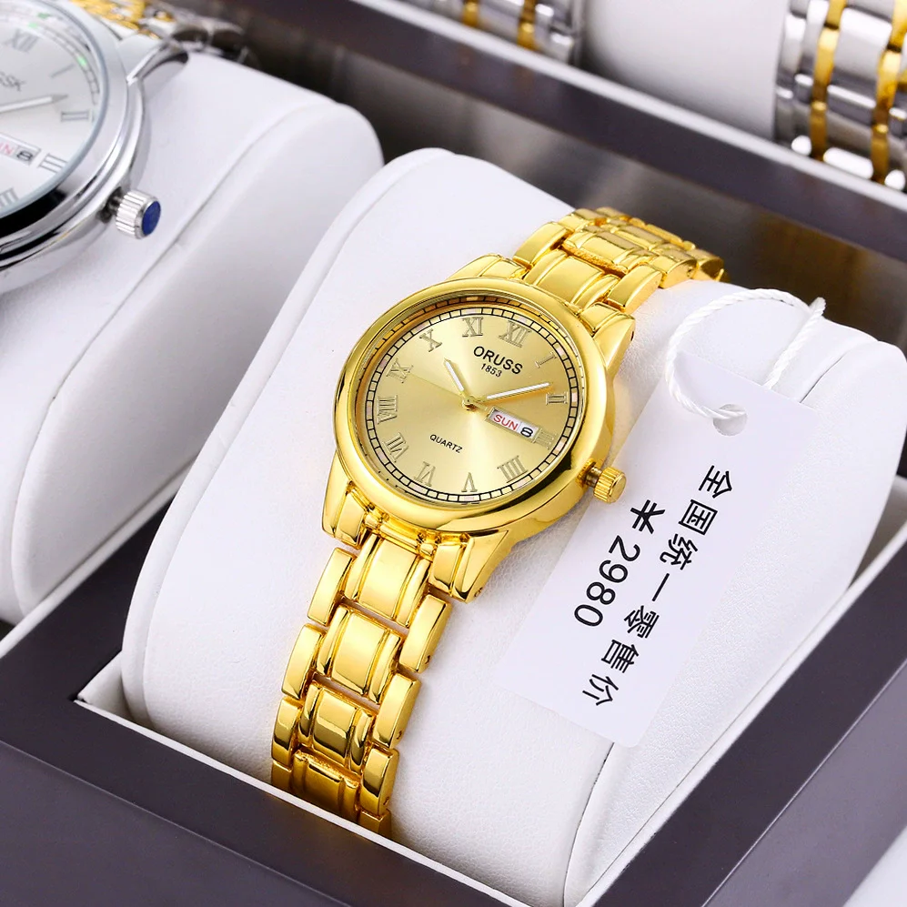 Ladies Automatic Non Mechanical Waterproof Quartz Watch Steel Case And Strap Round Dial - Image 15