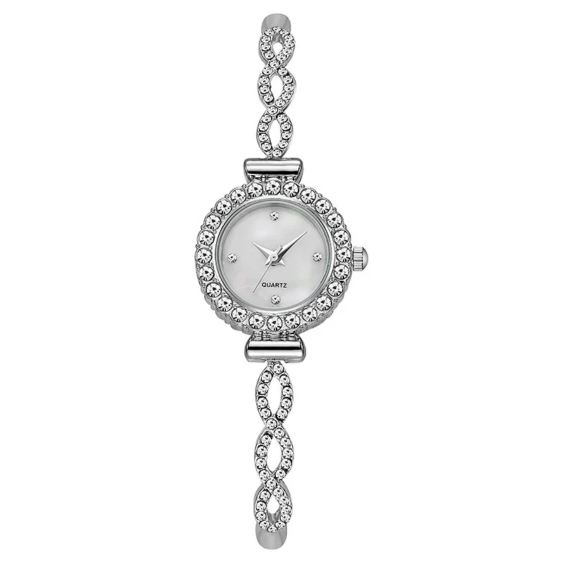 Ladies Casual Alloy Round Quartz Watch With Stainless Steel Buckle - Image 5