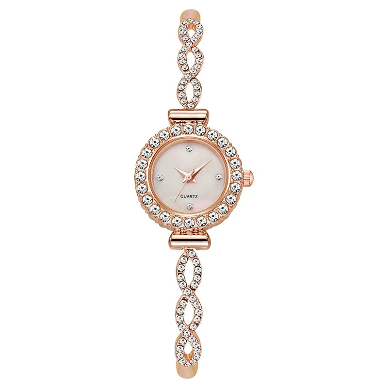 Ladies Casual Quartz Watch With Round Dial Alloy Strap And Buckle - Image 4