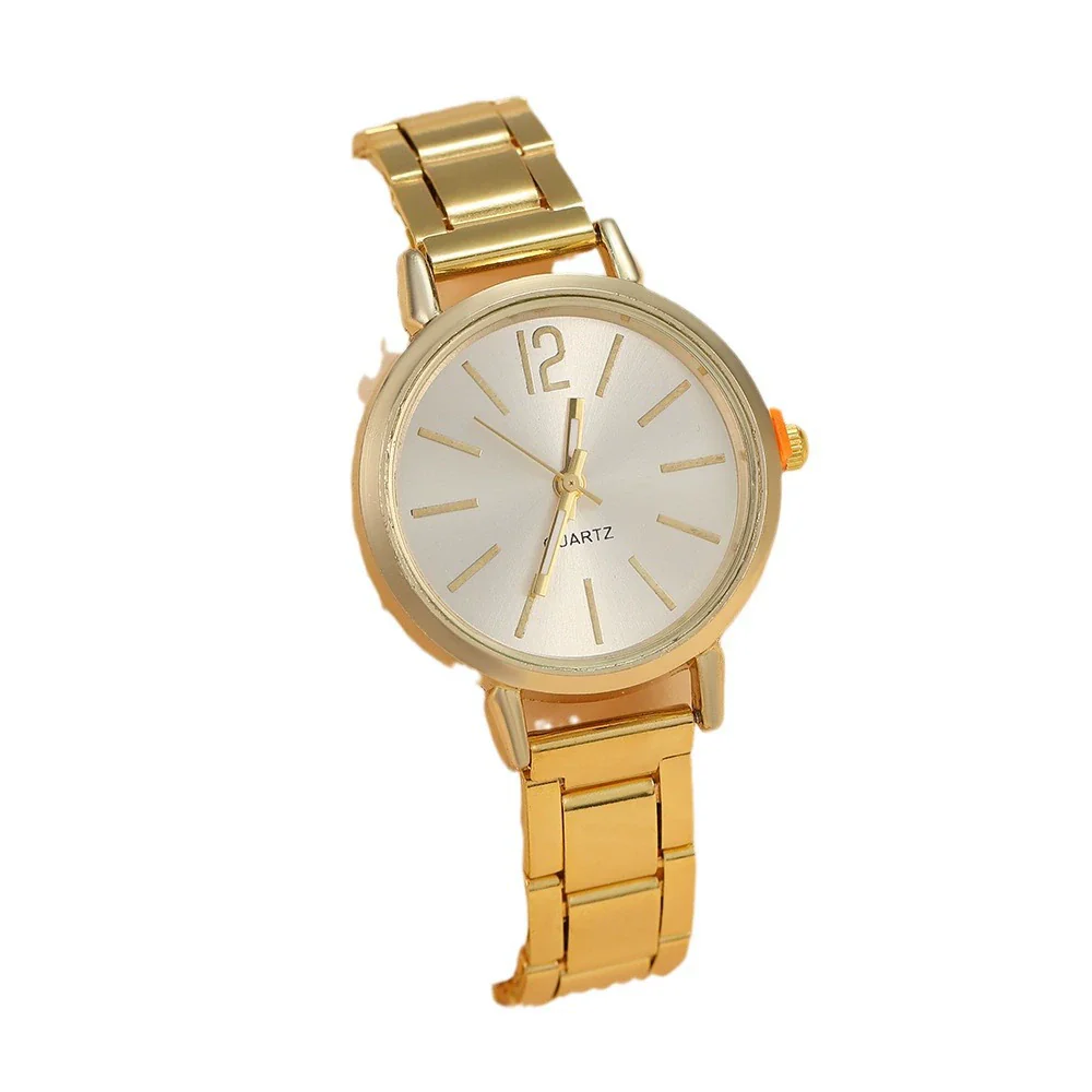 Ladies Casual Round Dial Quartz Watch With Alloy Case And Strap - Image 4
