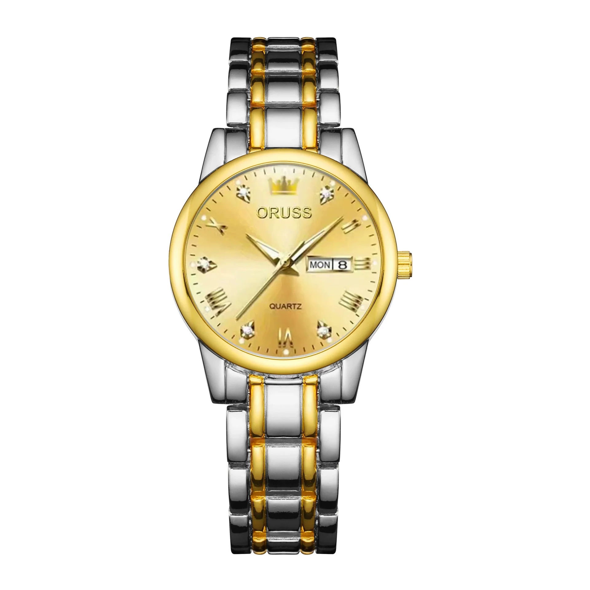 Ladies Fashion Business Diamond Waterproof Luminous Quartz Watch With Round Dial And Alloy Strap And Case - Image 11