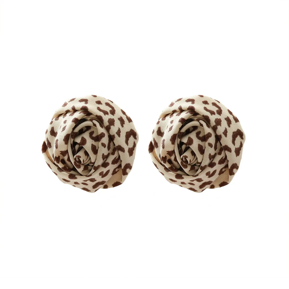 Ladies Fashion Hand Knitted Mixed Materials Flowershaped Earrings And Wrist Flowers - Image 10