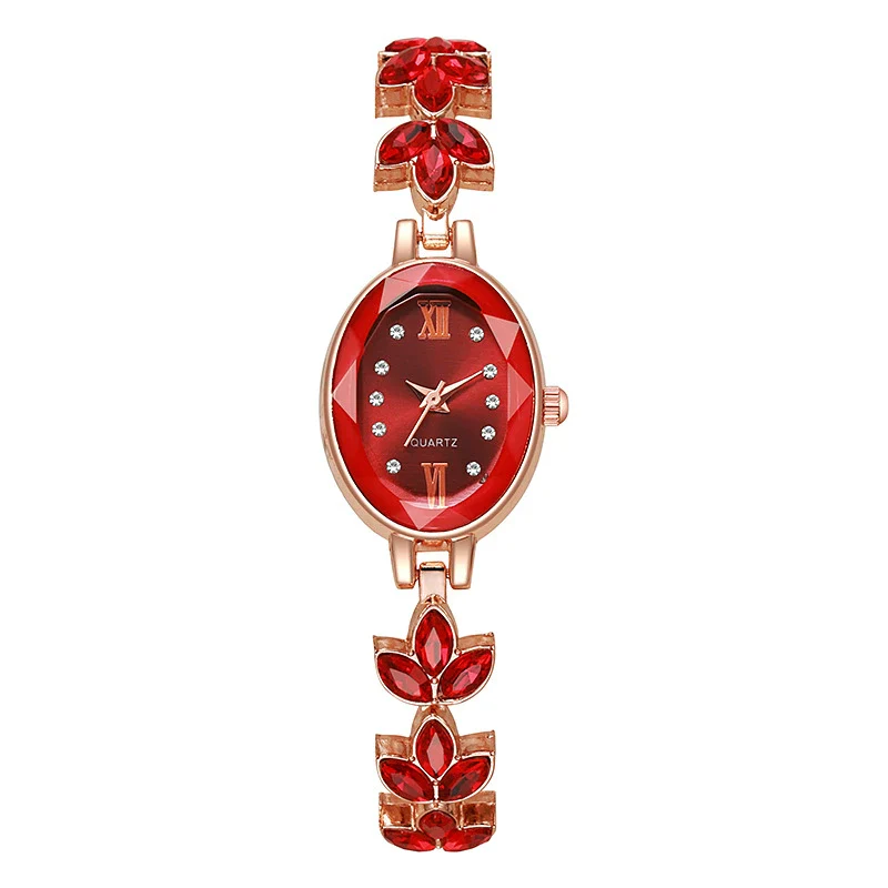Ladies Fashionable Alloy Oval Dial Quartz Bracelet Watch - Image 5