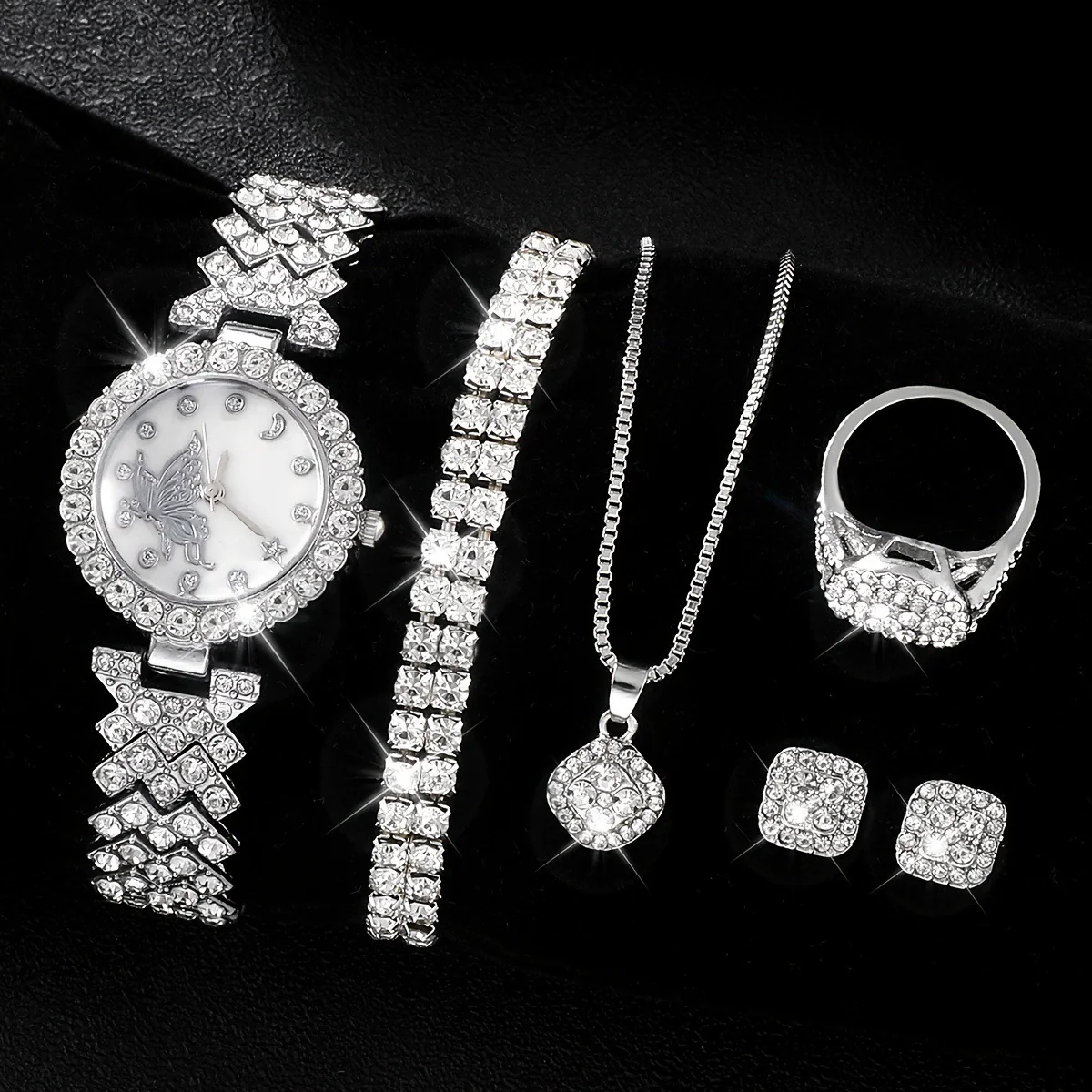 Ladies Quartz Watch Alloy Casual Round Roman Pattern - Image 7
